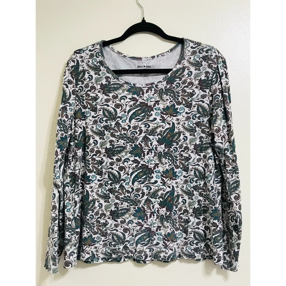 White Stag Tops - White Stag Women's  BOHO Paisley Cotton Top, Size 16-18